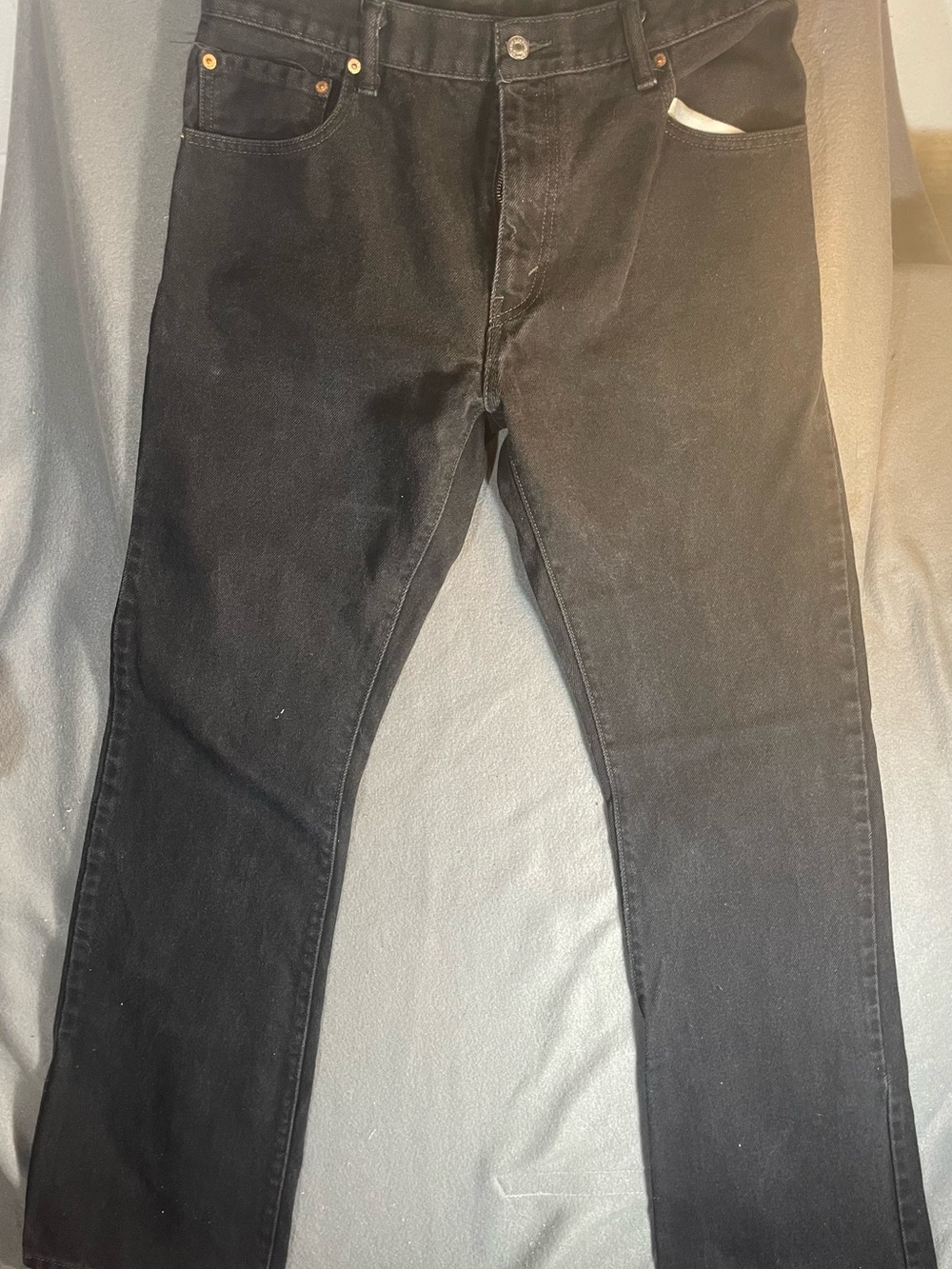 Levi's Black Straight-Leg Jeans